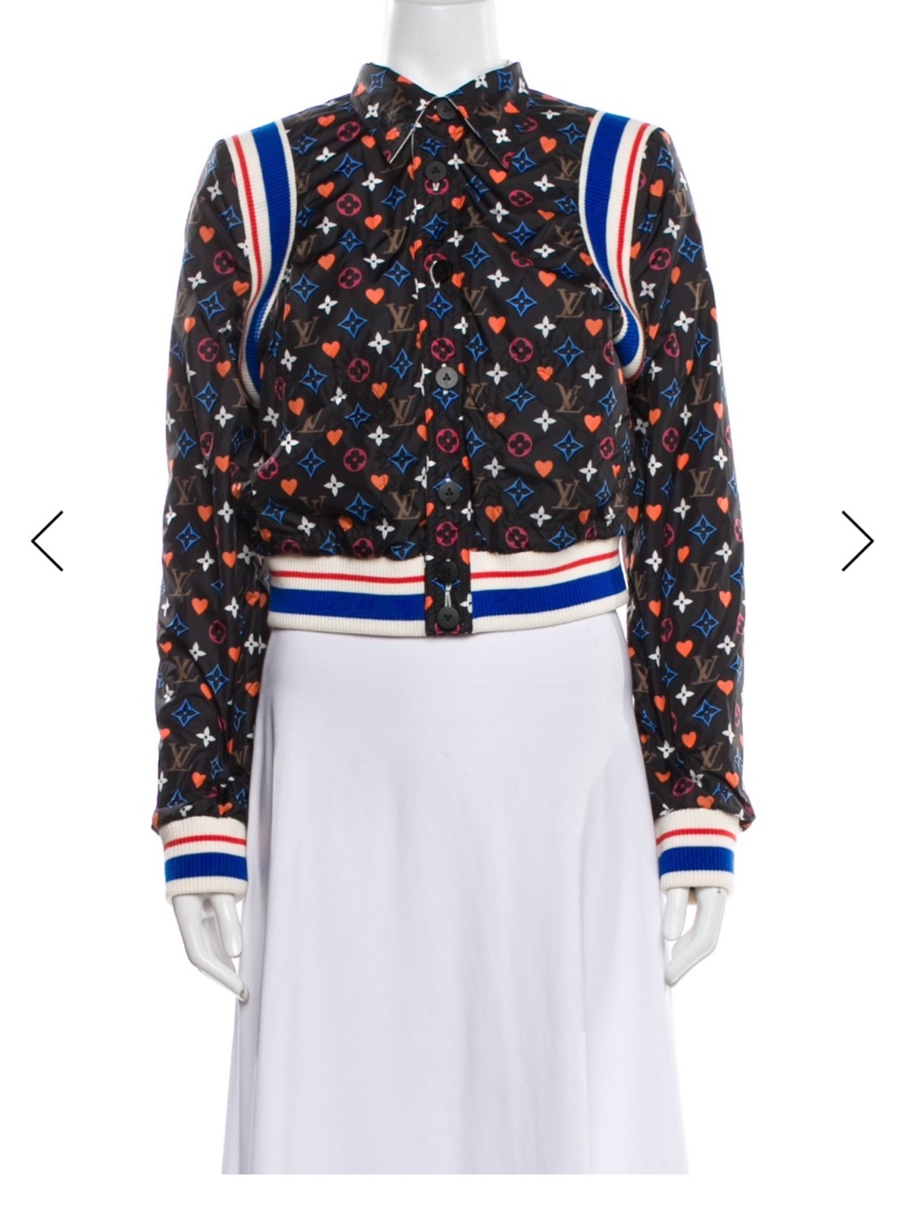 Louis Vuitton Women's Monogram reversible Bomber performance Jacket size 34